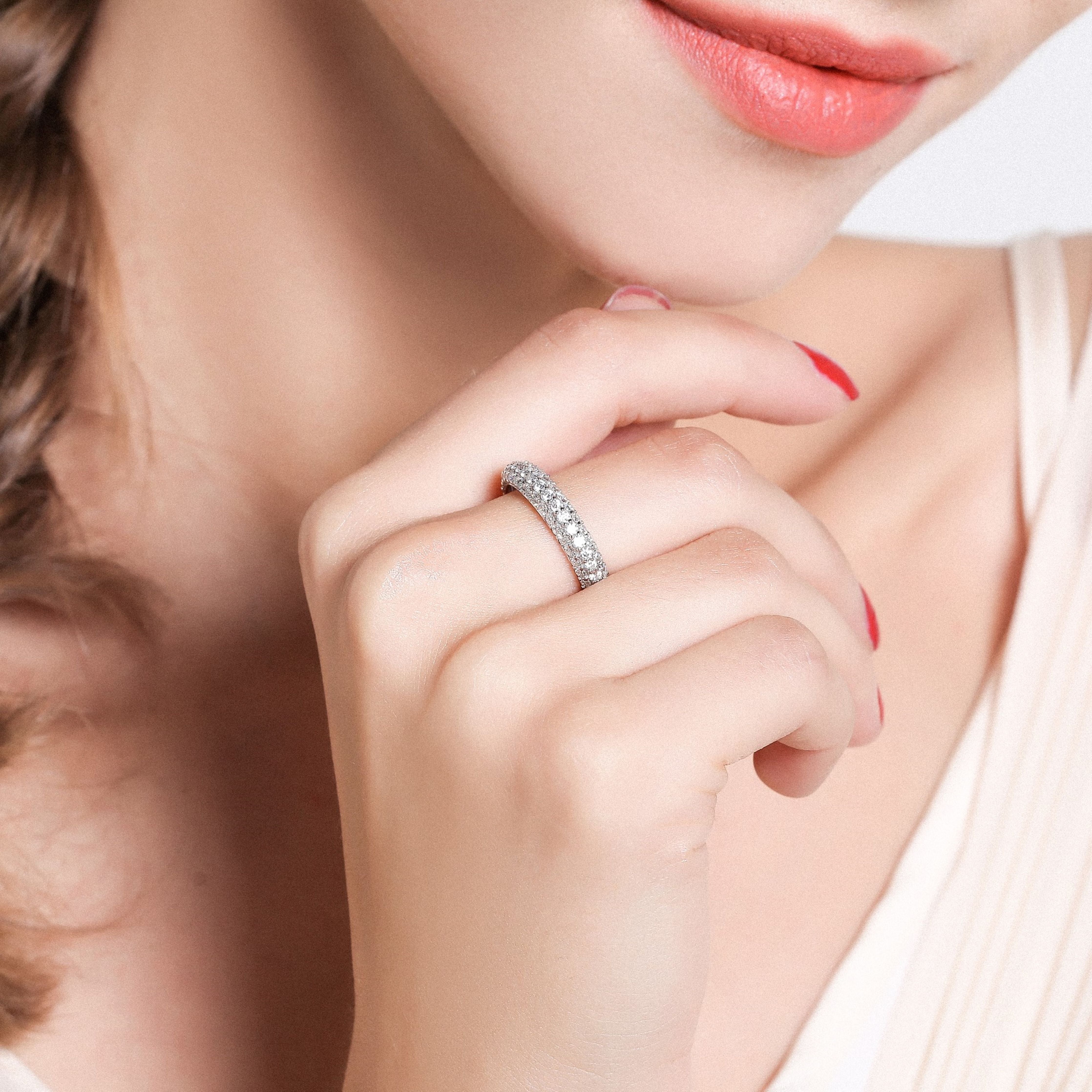 パヴェ フルエタニティ リング RI094 – Brillar