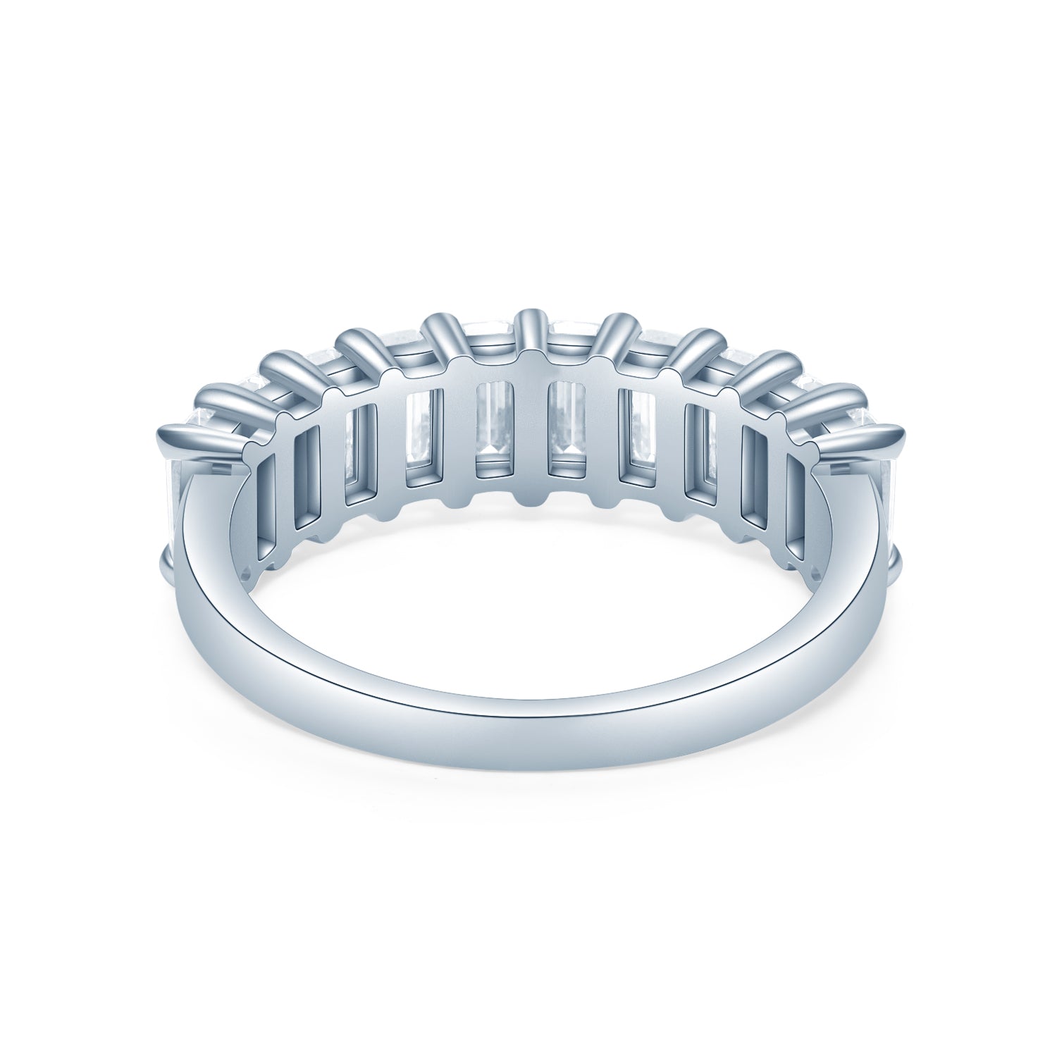 即納】エメラルドカット ハーフエタニティ リング RI095 – Brillar