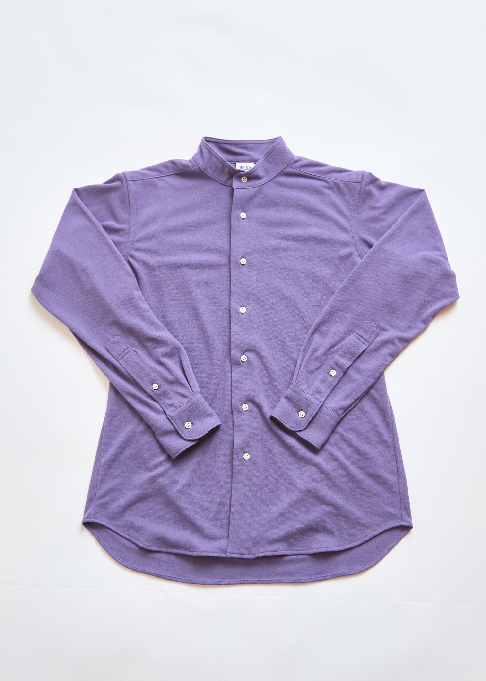 DRYCOTTONY STAND COLLAR SHIRT （ドライコットニースタンドカラー