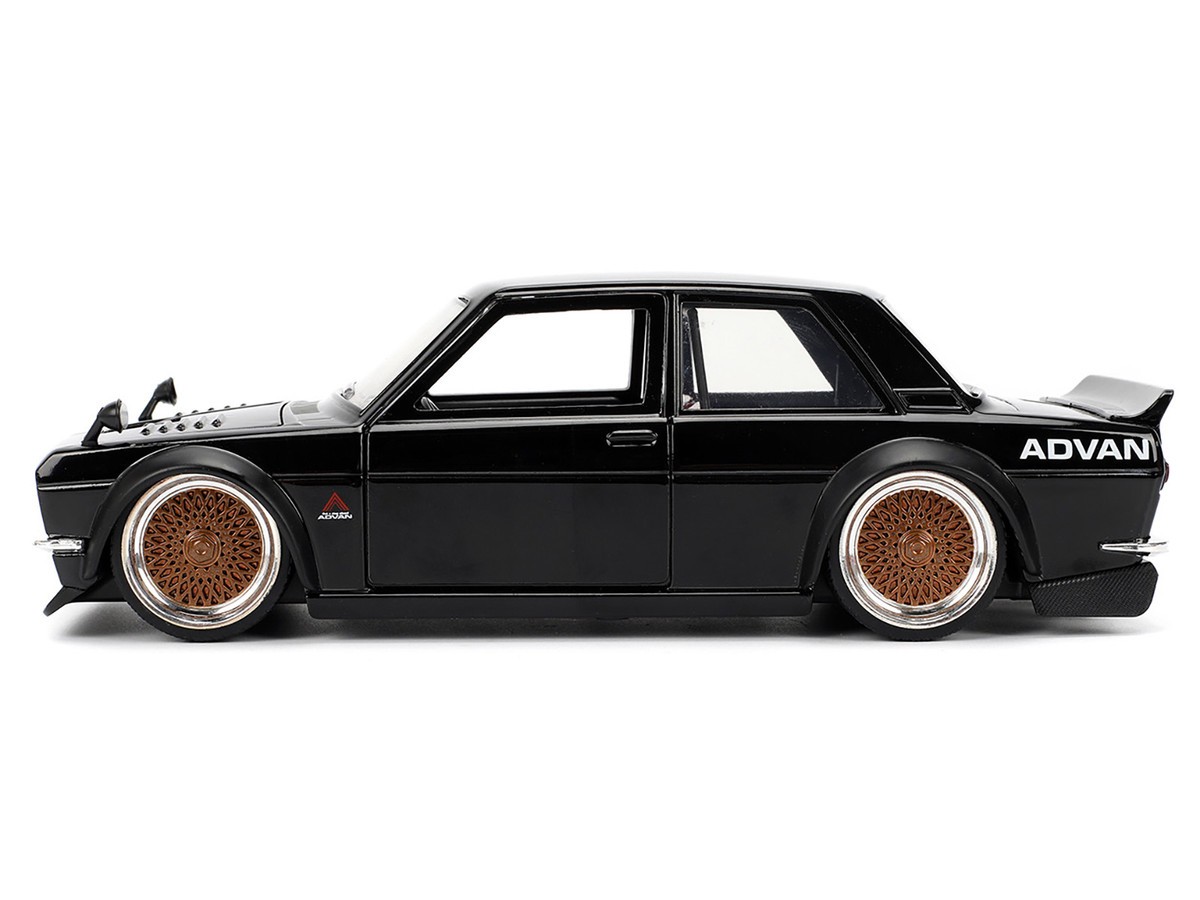 Jada 35954 JDM Tuners 1973 Datsun 510 Advan 1:24 Black » BT Diecast