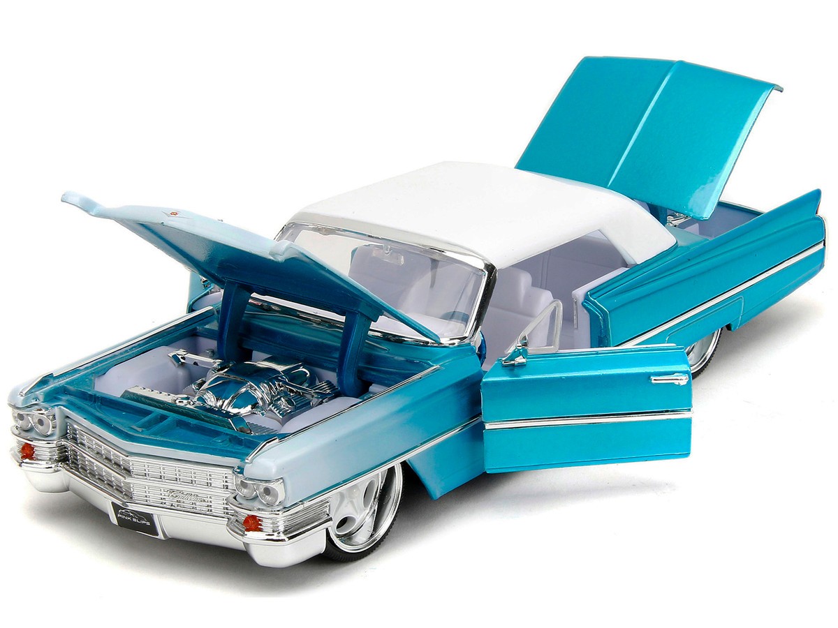 Jada 34897 Pink Slips 1963 Cadillac Coupe DeVille 1:24 Blue » BT