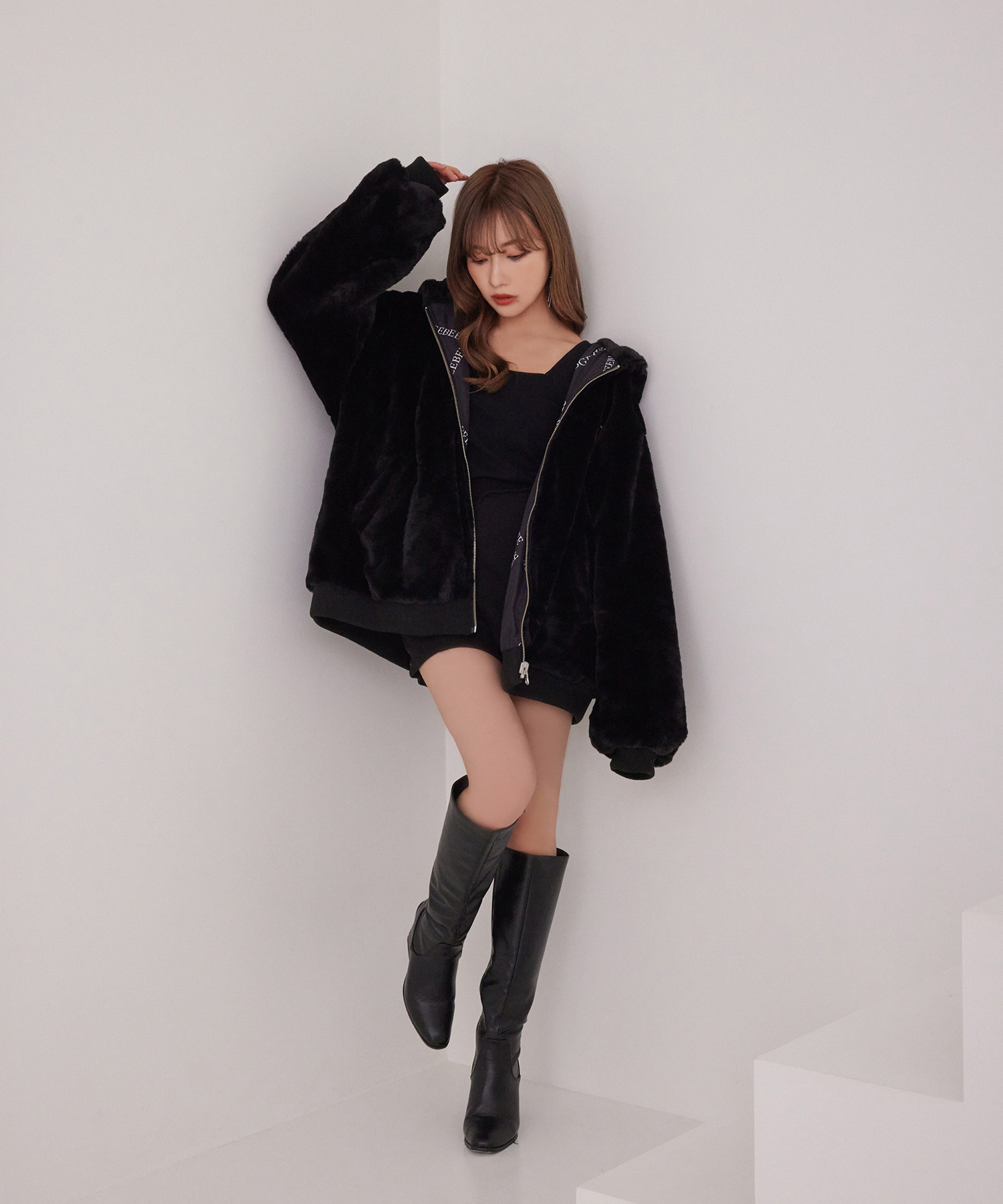 UNISEXリバーシブルファーパーカー – BUNNY APARTMENT