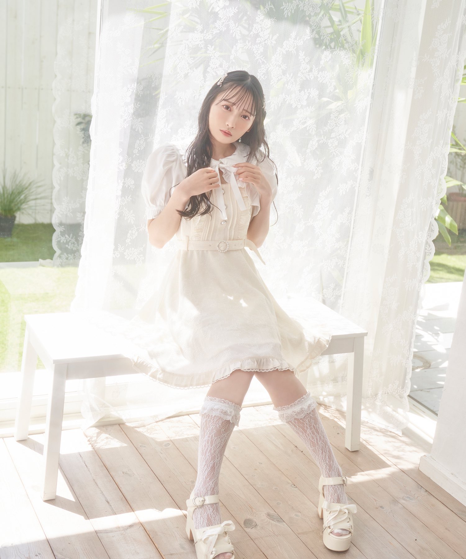 ローズキャミワンピクロップドブラウスセット – BUNNY APARTMENT