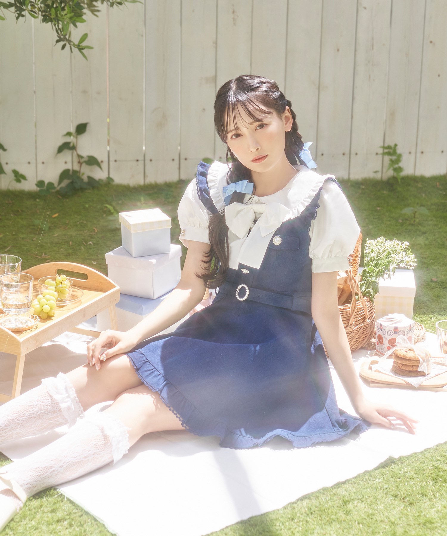 肩フリルデニムジャンスカ – BUNNY APARTMENT