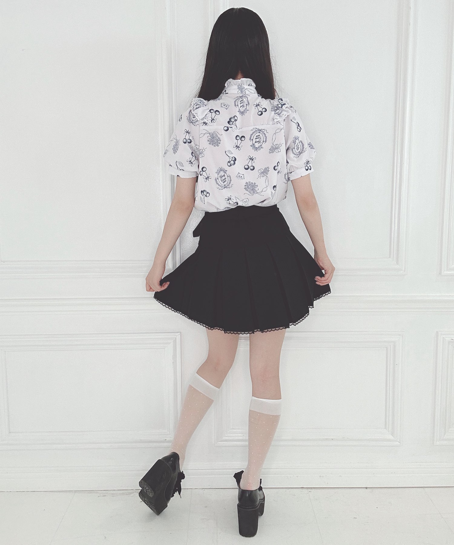 kittenトワル柄ボウタイブラウス – BUNNY APARTMENT