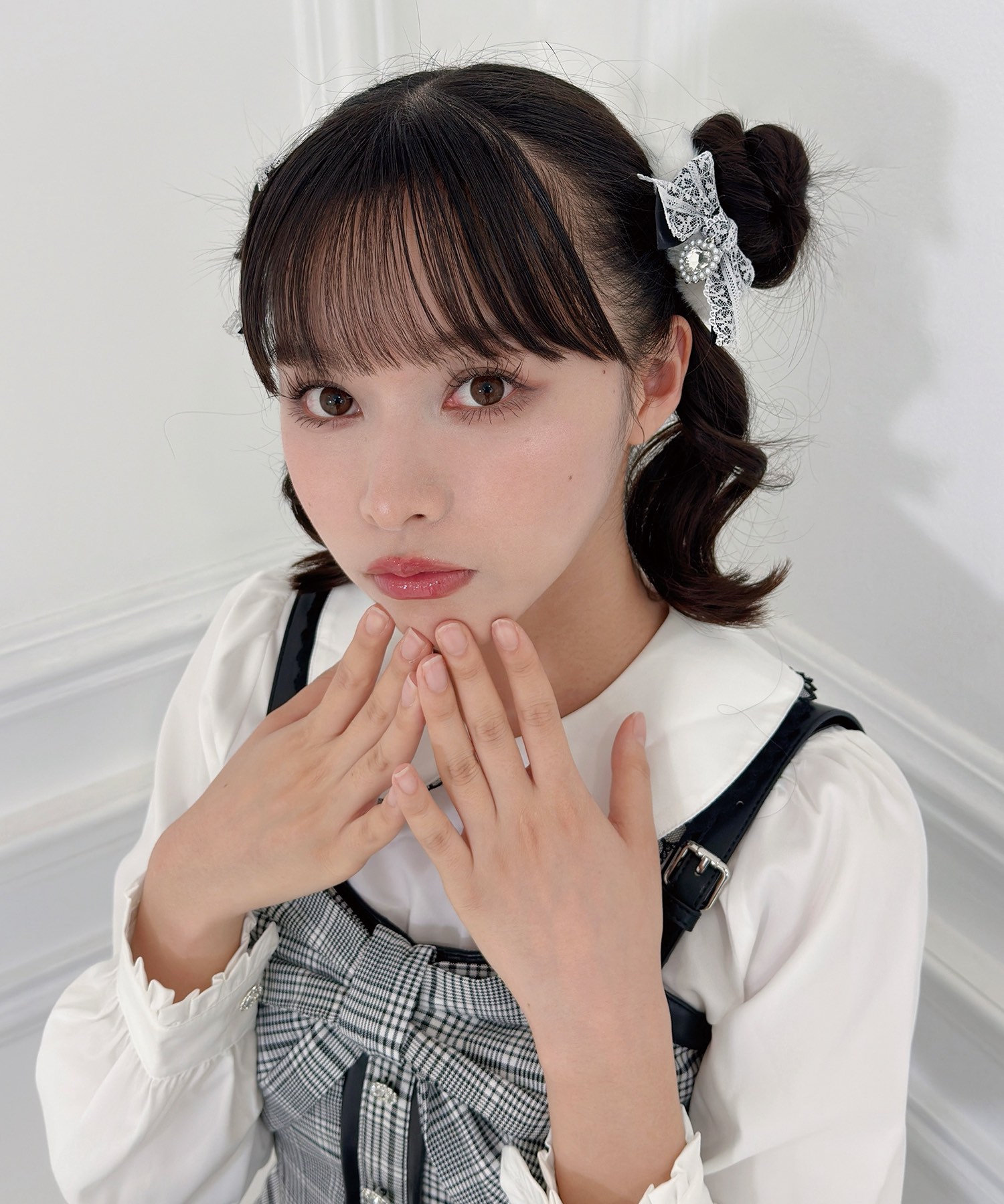 ハートビジューリボンフェイクファーシュシュ – BUNNY APARTMENT