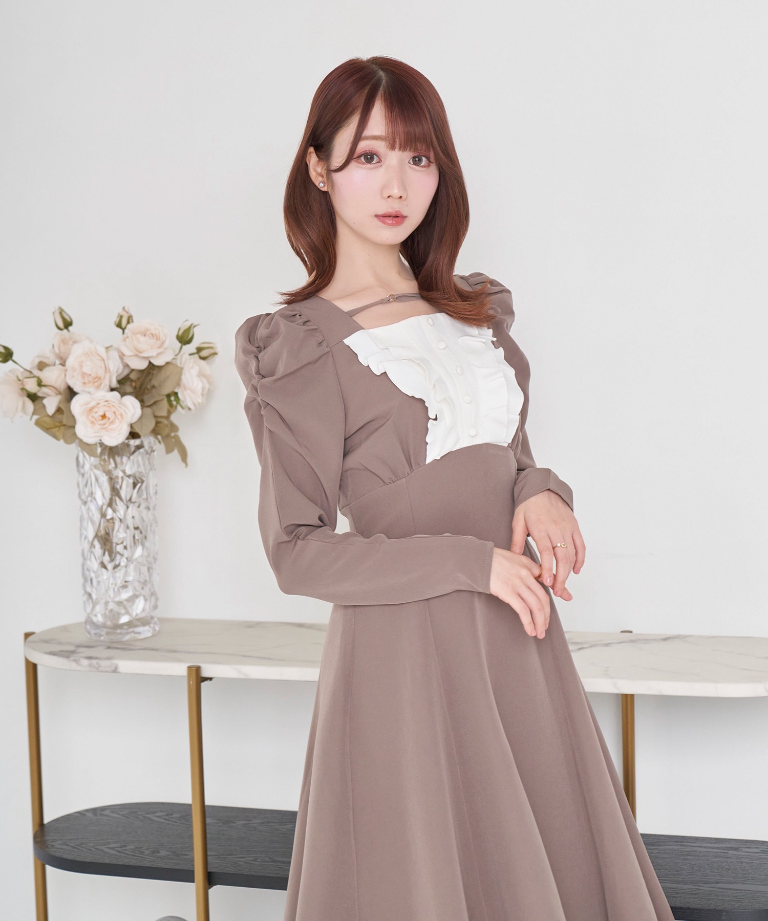 flare maid like dress – BUNNY APARTMENT