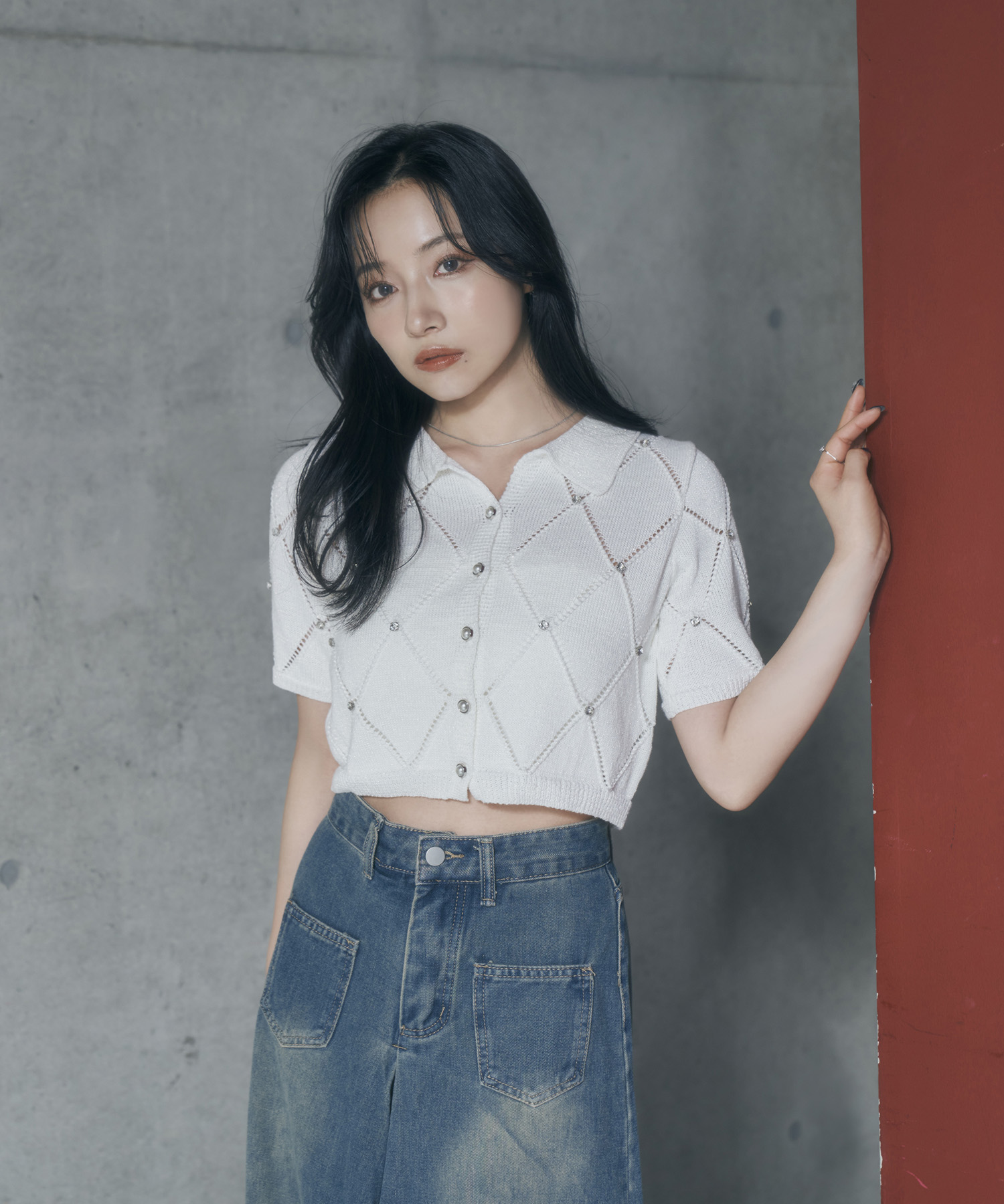 ダイヤパターンニットトップス – BUNNY APARTMENT