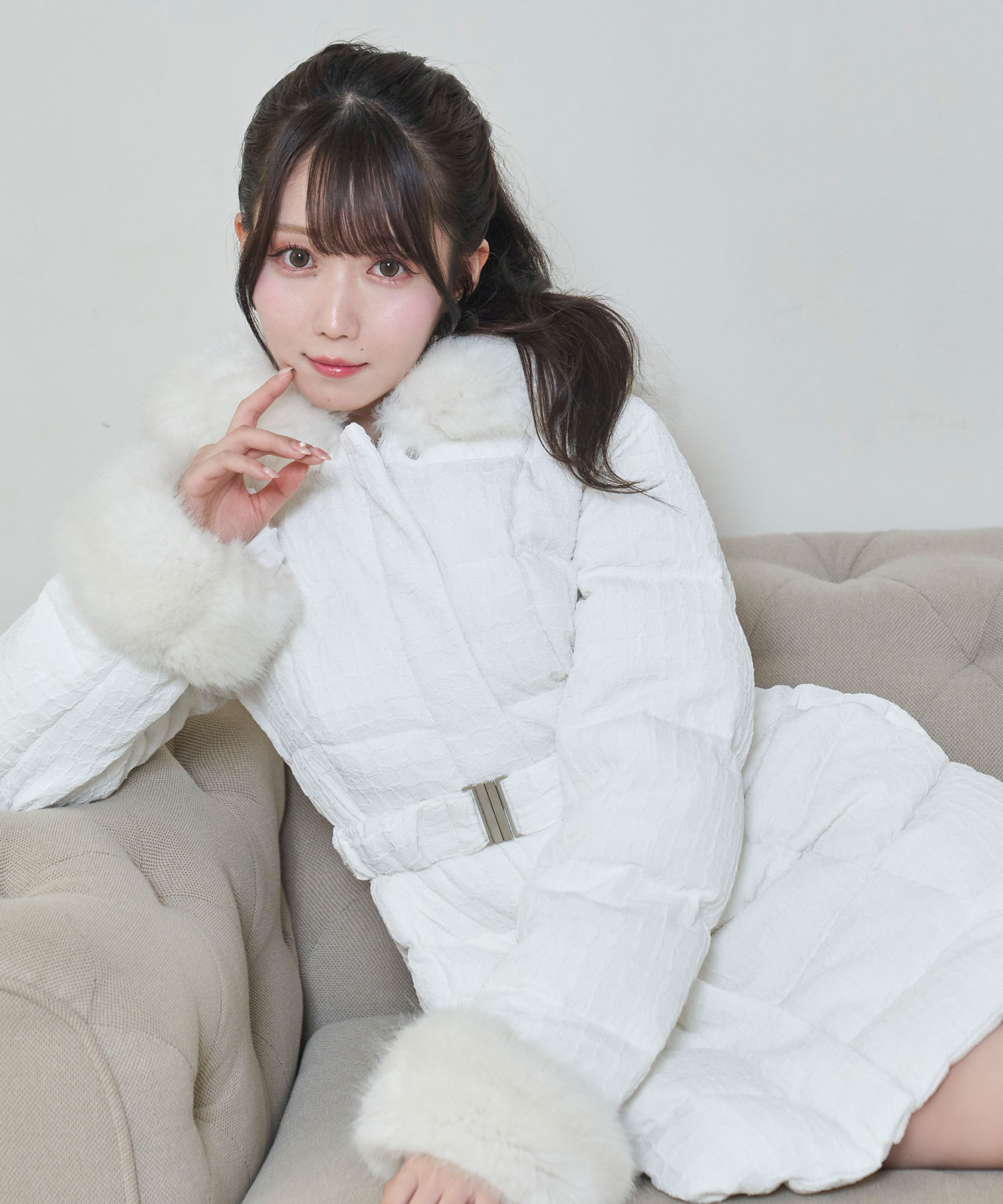 jacquard down coat – BUNNY APARTMENT