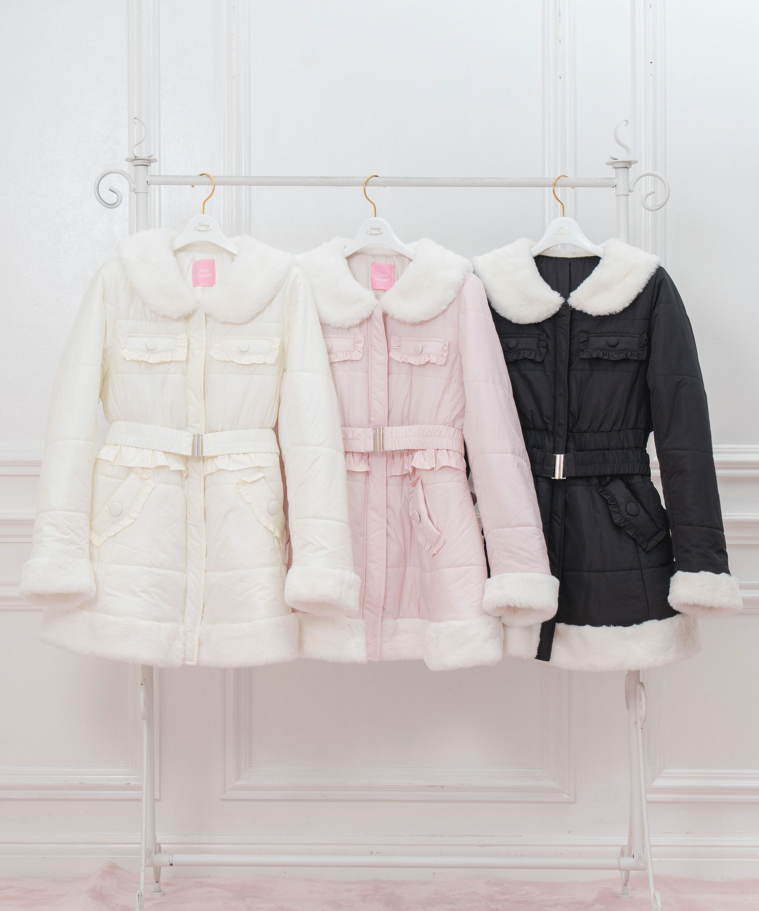 バックリボンベルト中綿ジャケット – BUNNY APARTMENT