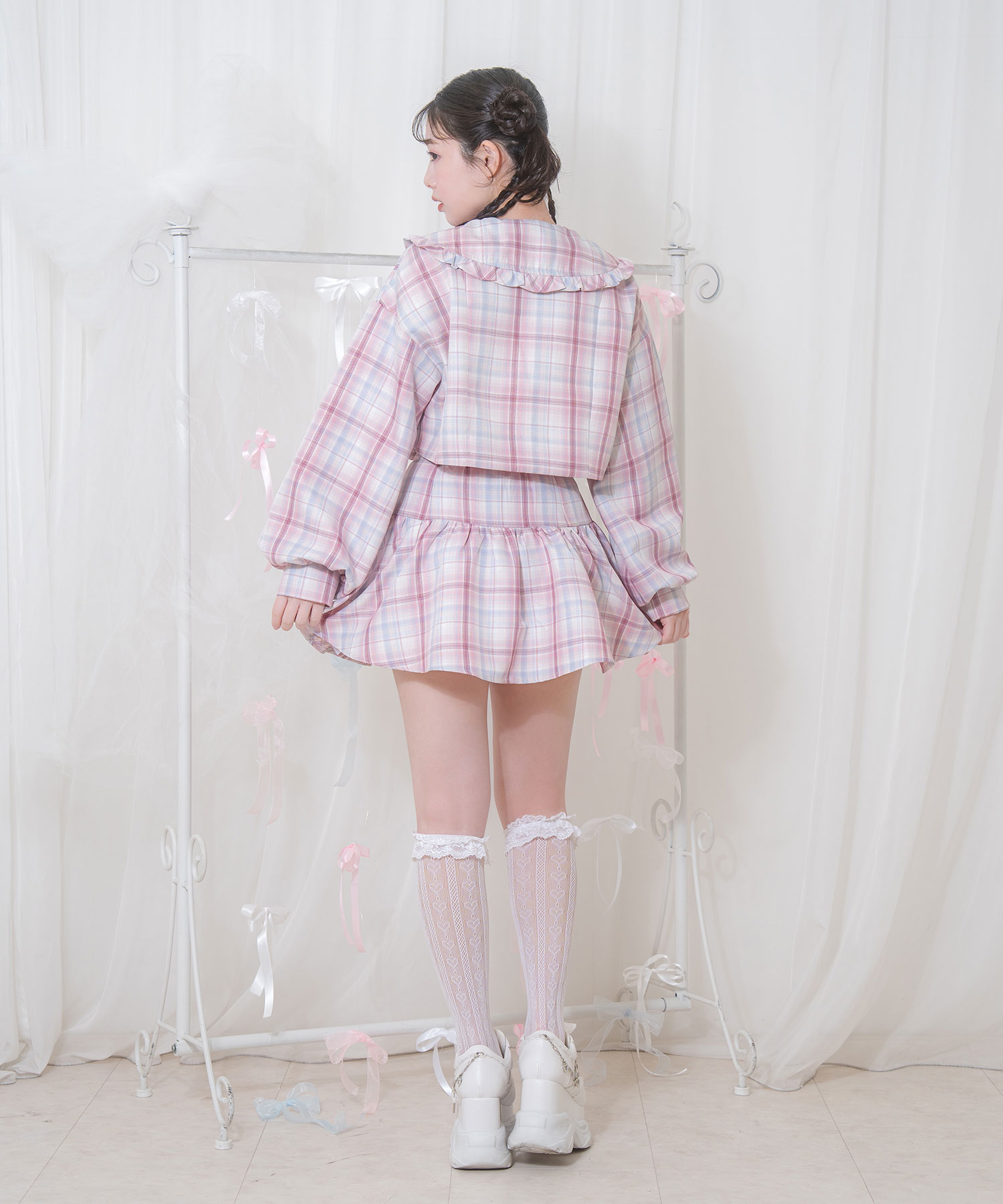 カラーチェックジャケットセットアップ – BUNNY APARTMENT