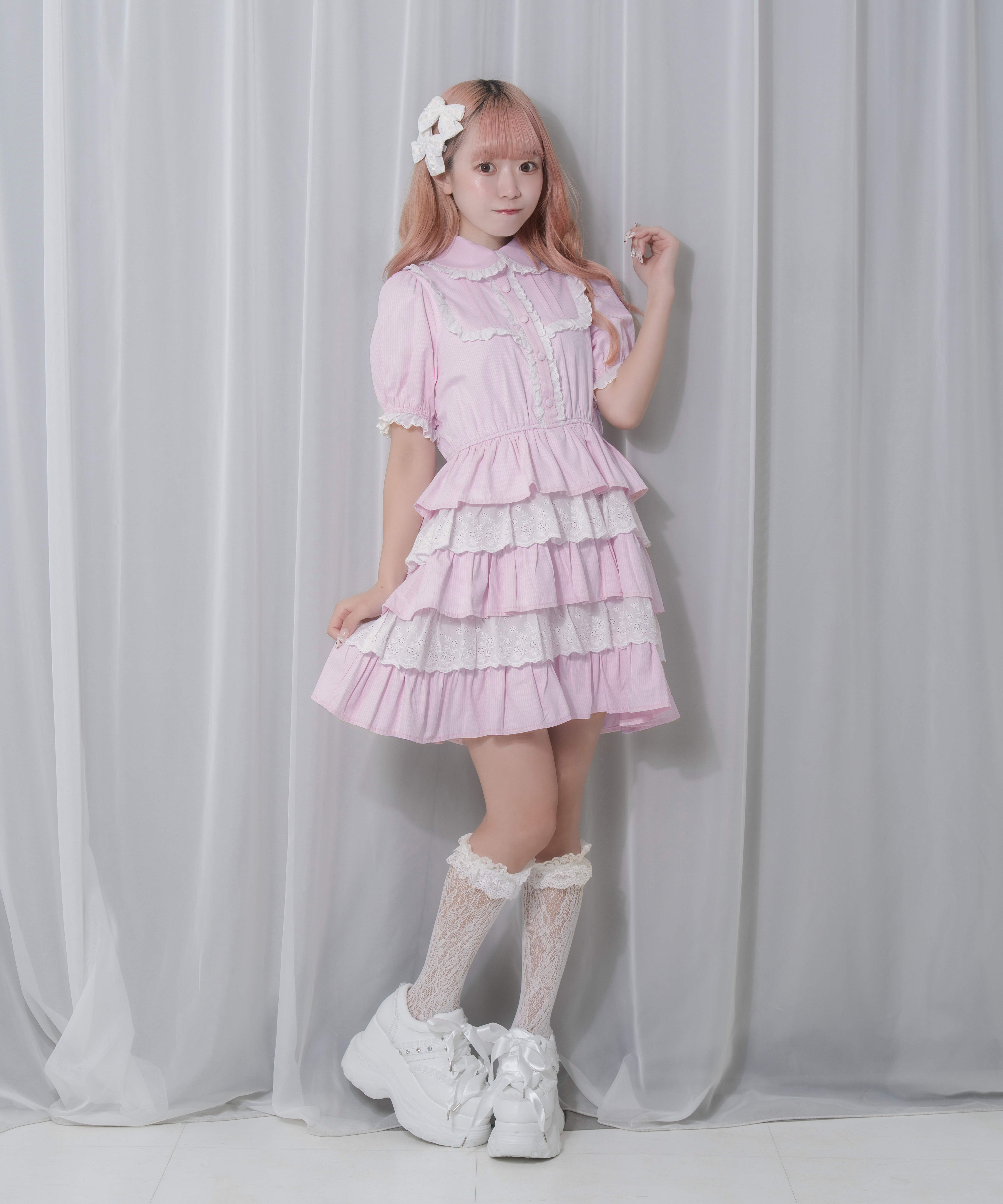 コットンレースパステルワンピース – BUNNY APARTMENT