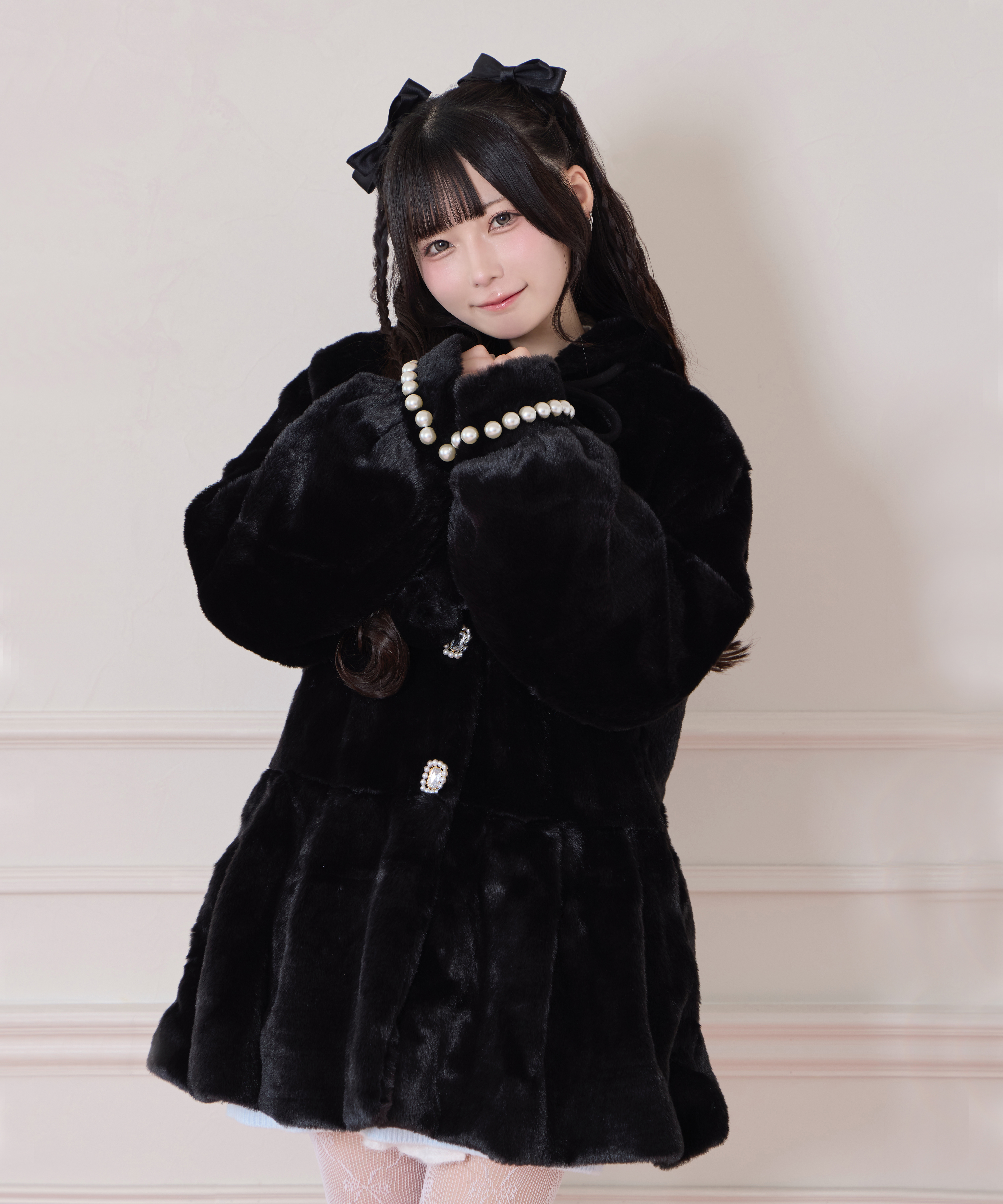 ぽんぽんリボンうさみみエコファーコート – BUNNY APARTMENT