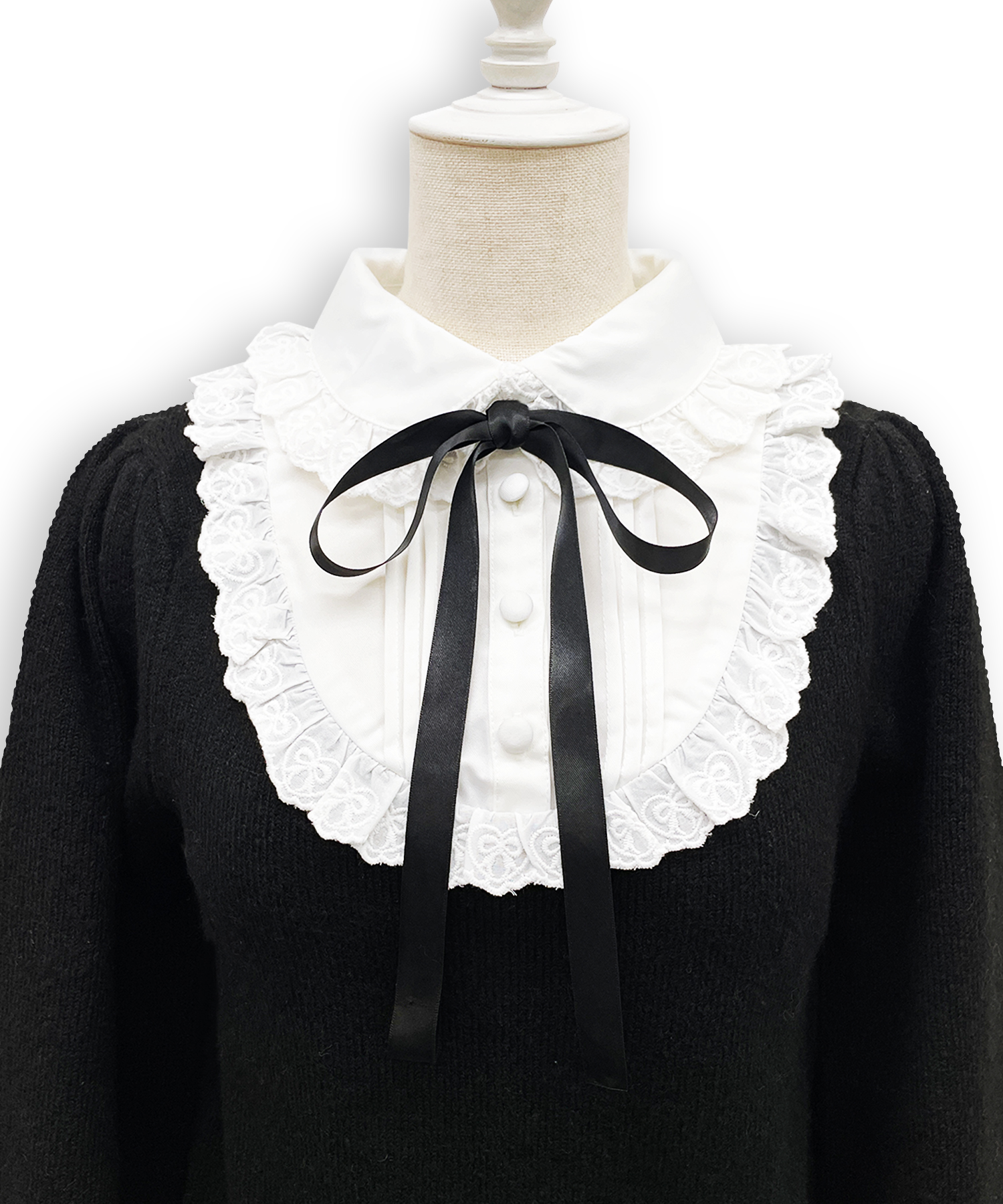 ヨーク切替コットンレースニットトップス – BUNNY APARTMENT