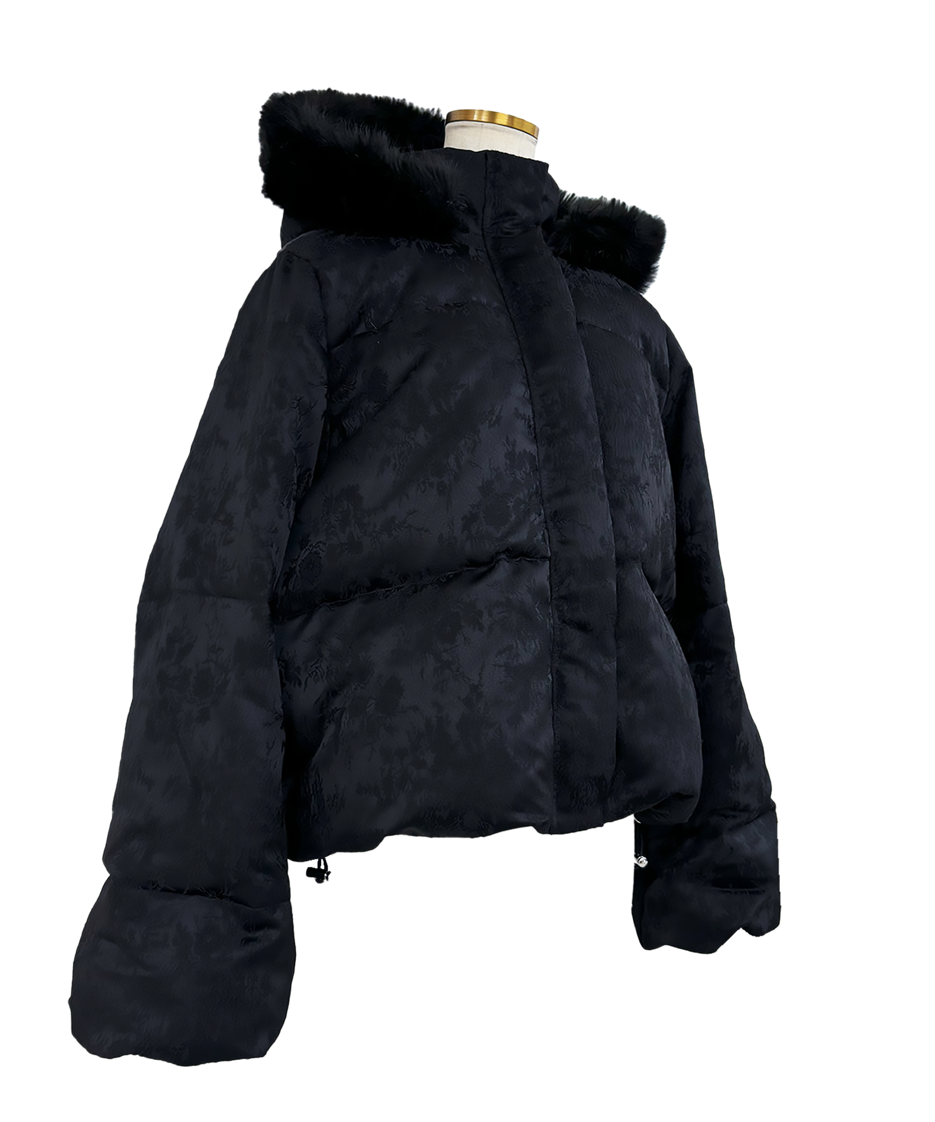 Jaquard mid-length down coat – BUNNY APARTMENT