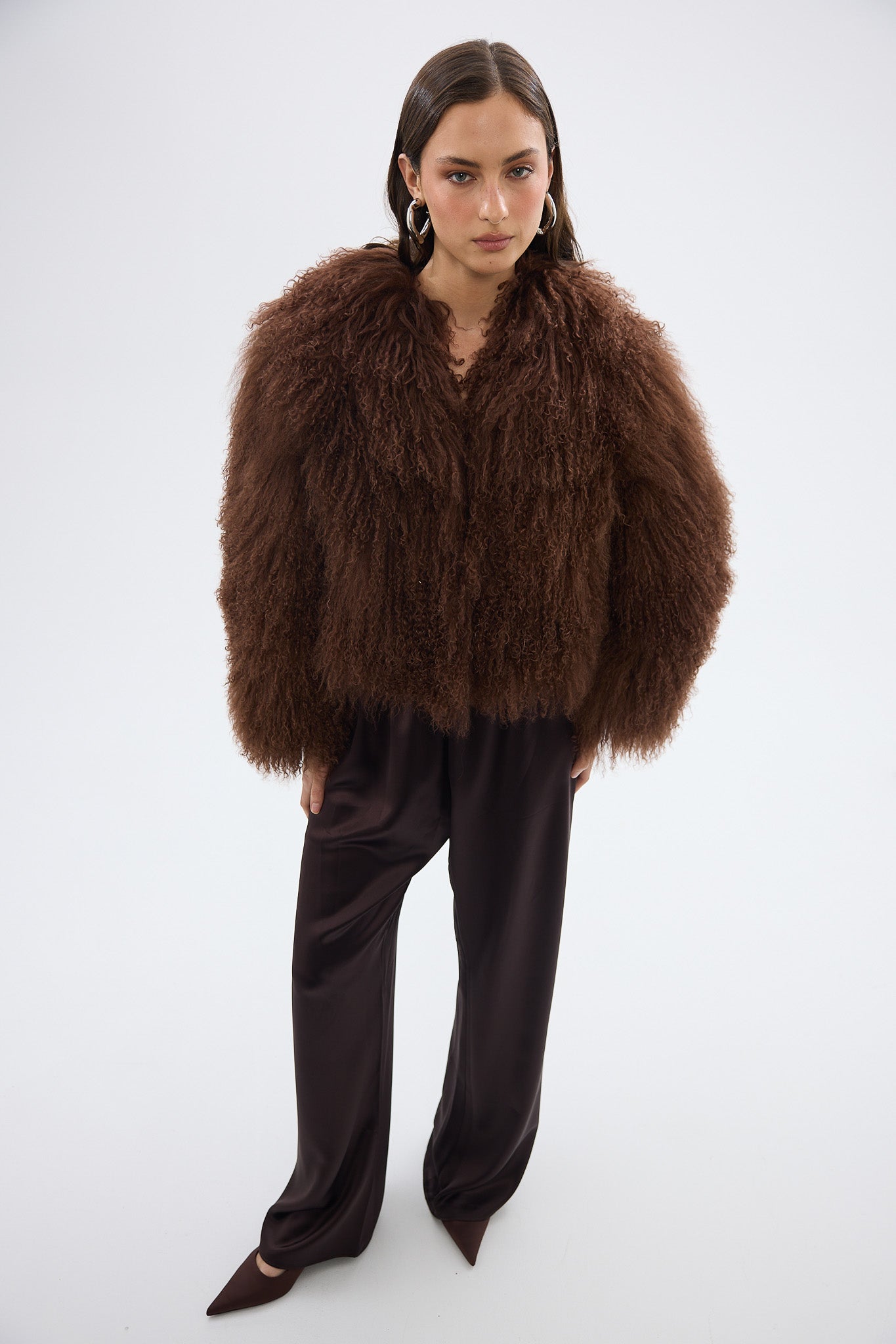 Georgina Jacket - White | FUR JACKETS | bubish – Bubish Luxe