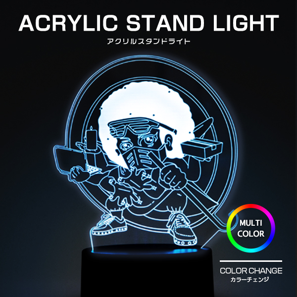 光るアクリルスタンドライト オリジナル制作丨ブチアゲ.com