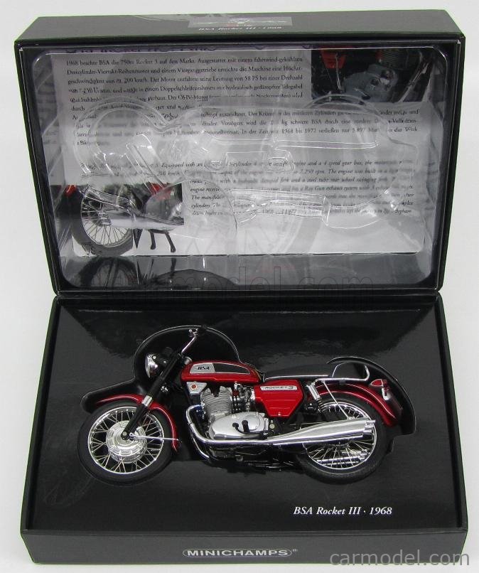 MINICHAMPS 122130100 Scale 1/12 | BSA ROCKET III 1968 RED