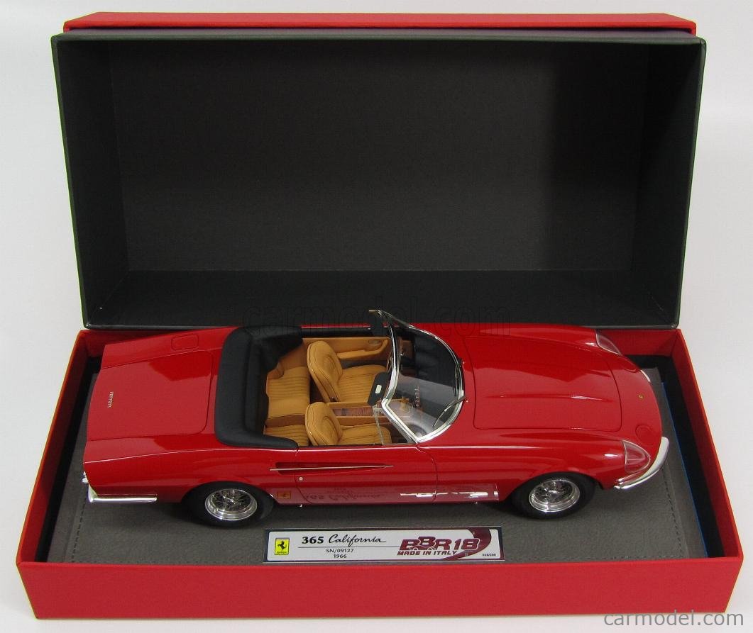 BBR-MODELS BBR1814A Scale 1/18 | FERRARI 365 CALIFORNIA SN/09127