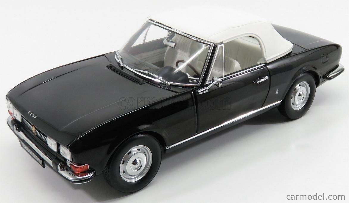 NOREV 184784 Scale 1/18 | PEUGEOT 504 CABRIOLET I SERIES 1971 BLACK
