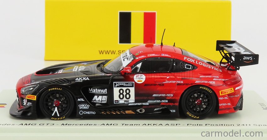 SPARK-MODEL SB464 Scale 1/43 | MERCEDES BENZ AMG GT3 TEAM AKKA ASP