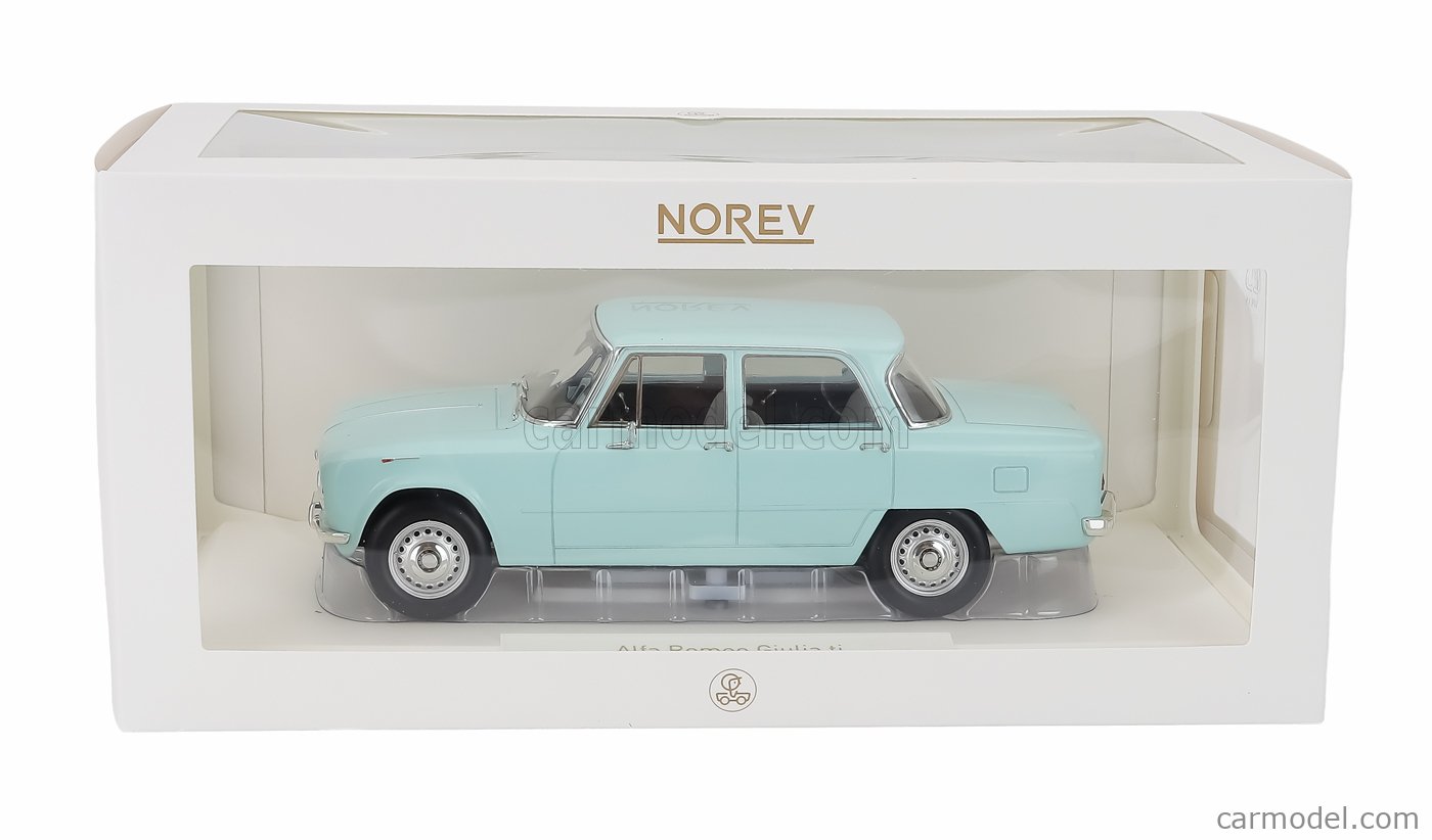 NOREV 187974 Scale 1/18 | ALFA ROMEO GIULIA Ti 1964 LIGHT BLUE