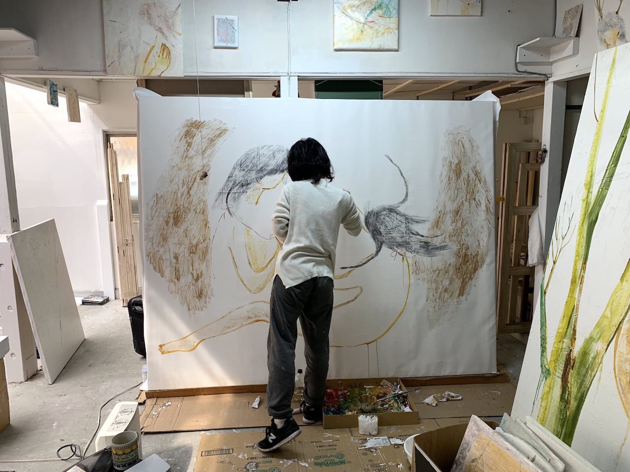 アトリエ訪問】画家やましたあつこさんのシェアアトリエ「studio MOKAH」