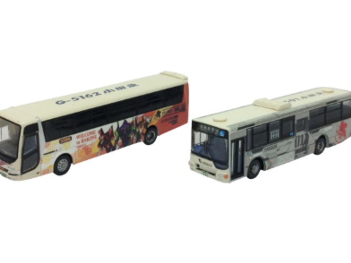 ザ・バスコレクション箱根登山バス エヴァンゲリオンバス5台セット」が