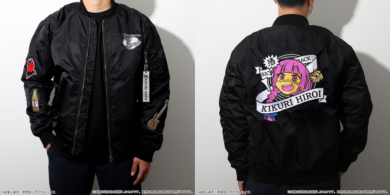 孤獨搖滾: 日版(均碼)「廣井菊理」MA-1 黑色外套: buyway.hk