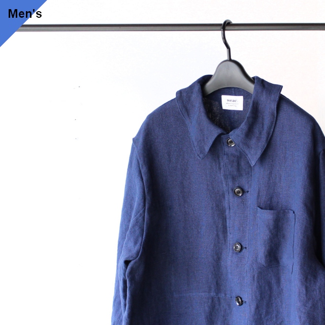 weac. リネンフレンチワークジャケット NEW FRENCH WORKJACKET （Navy