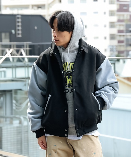 BEAMS（ビームス）の「BEAMS / フリース スタジアム コーチジャケット