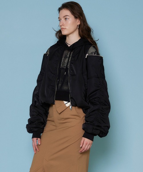 MAISON SPECIAL（メゾンスペシャル）の「Shoulder Zip Nylon Blouson