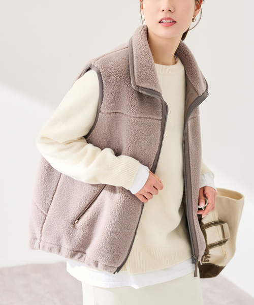 セール】ウールボアベスト（ブルゾン）｜FRAMeWORK（フレームワーク