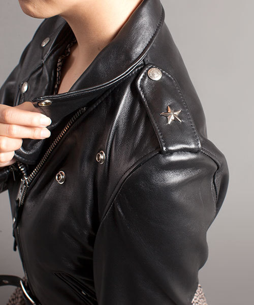 NANO universe（ナノユニバース）の「Schott/wb:ONE STARレザーダブル