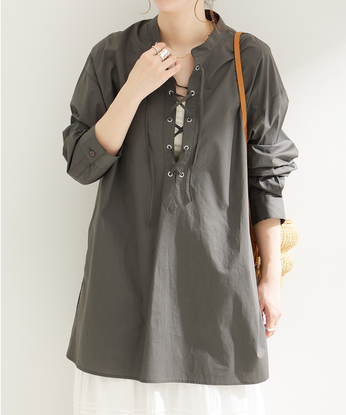 セール】レースアップブラウス（シャツ/ブラウス）｜B.C STOCK（ベー