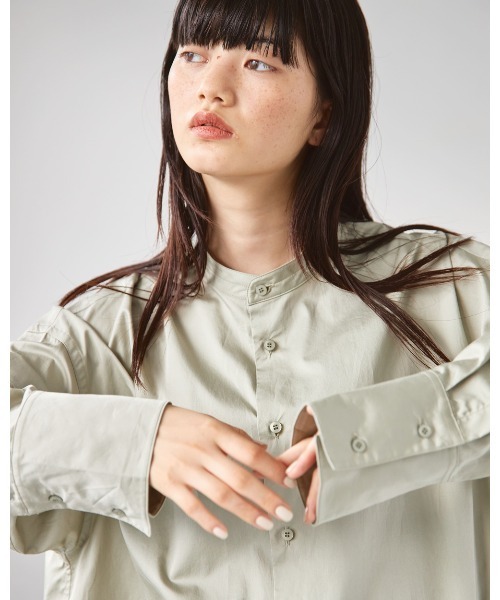 TODAYFUL（トゥデイフル）の「スタンドカラーオーバーシャツ（シャツ