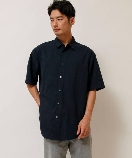 Attick by Johnbull】オーバーサイズハーフスリーブシャツ