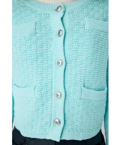 MOUSSY（マウジー）の「BI COLOR KNIT カーディガン（カーディガン