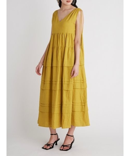 Mila Owen（ミラオーウェン）の「タックデザインティアードワンピース