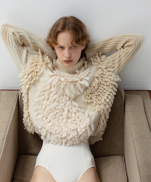 leinwande（ラインヴァンド）の「Landscape Intarsia Knit Top（ニット