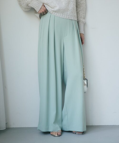 セール】【RISA監修・ミントグリーン追加・5サイズあり】2タックワイド