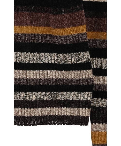 セール】MOLE MIX BORDER KNIT TOPS（ニット/セーター）｜CLANE