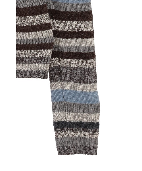 セール】MOLE MIX BORDER KNIT TOPS（ニット/セーター）｜CLANE