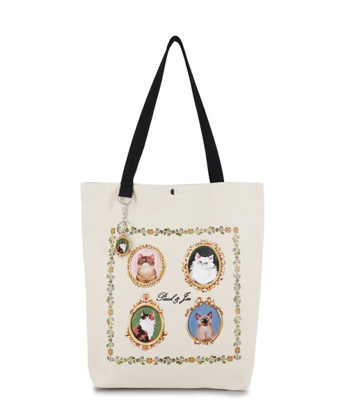 ポール ＆ ジョー アクセソワ キャンバストートバッグ ＜キャッツ