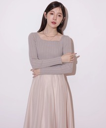 Rirandture（リランドチュール）の「デコルテレースドッキングニット