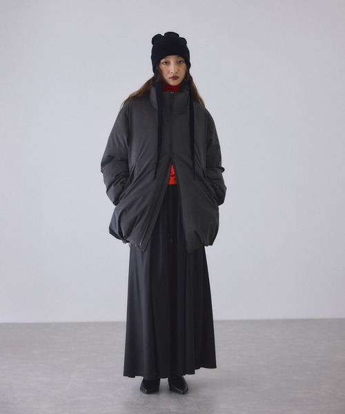 セール】【サステナブル】ウールMIXミドルダウン/撥水（ダウン