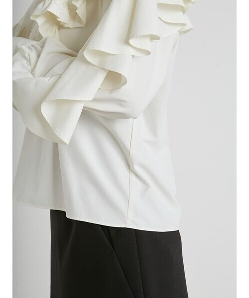SNIDEL（スナイデル）の「ラッフルボリュームブラウス（シャツ