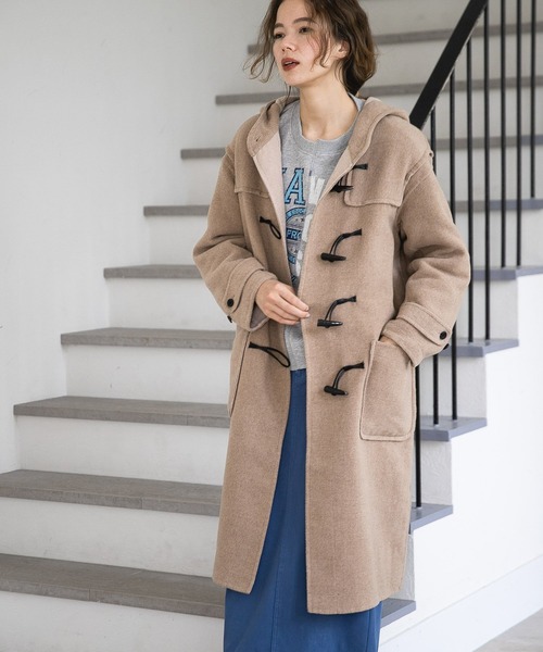 niko and（ニコアンド）の「リバーマキシダッフルコート（ダッフル