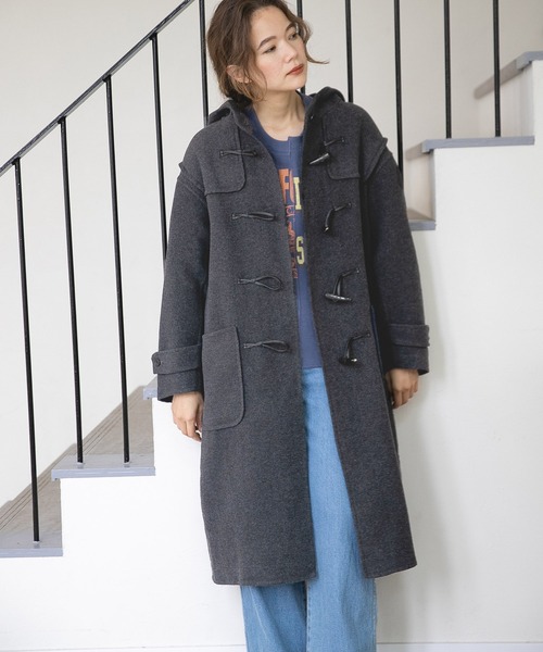 niko and（ニコアンド）の「リバーマキシダッフルコート（ダッフル