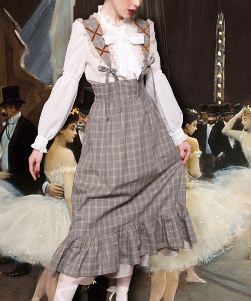 MILK（ミルク）の「クララ ジャンパースカート（ジャンパースカート